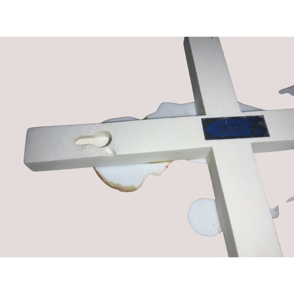 Girl's First Communion Confirmation Cross Fine Porcelain By Roman, Inc. vintage - Picture 6 of 7